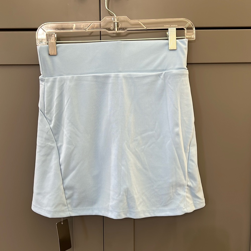 NWT{AINIC}Sz XS Light Blue Tennis Skirt with Shorts